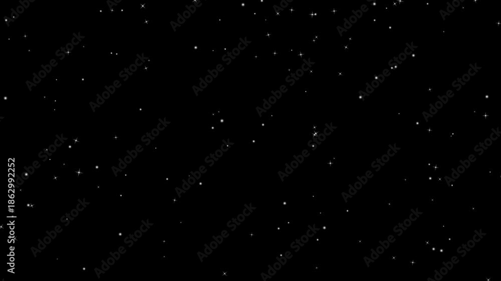 Realistic Snowflake Animation Realistic snowfall animation loop, falling snowflakes isolated on ...