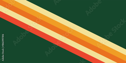 abstract background with curve and wave in layer of color from orange to dark green can be use for technolgy and energy company presentation advertisement food and drinking product label vector eps.