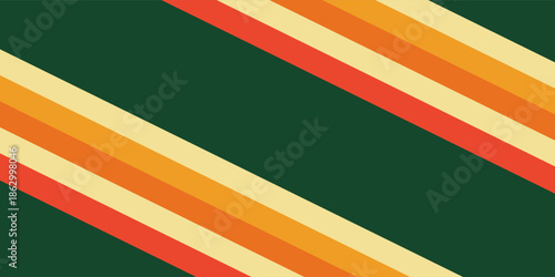 abstract background with curve and wave in layer of color from orange to dark green can be use for technolgy and energy company presentation advertisement food and drinking product label vector eps.