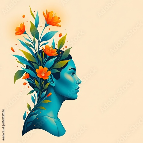 International women's day celebration with floral tribute to empowerment