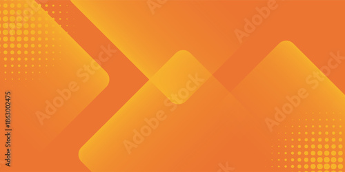 Orange abstract background with square shapes. Geometric design elements. Dynamic shapes. Modern concept. Suit for brochure, flyer, banner, corporate, cover, website, poster. Vector illustration