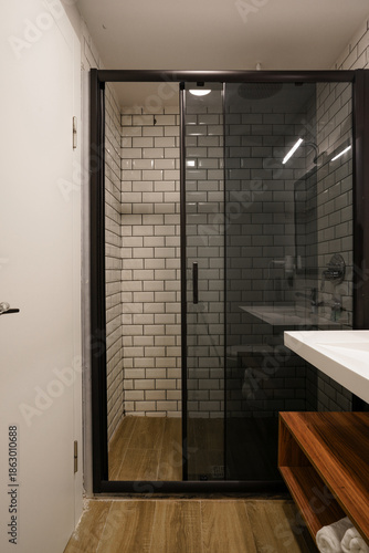 modern bathroom with shower