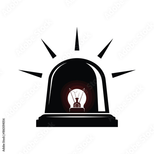Police Light Flashing Siren Alert Signal