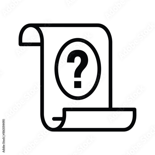 Document with Question Mark Icon