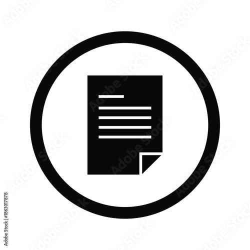 Document icon inside circle