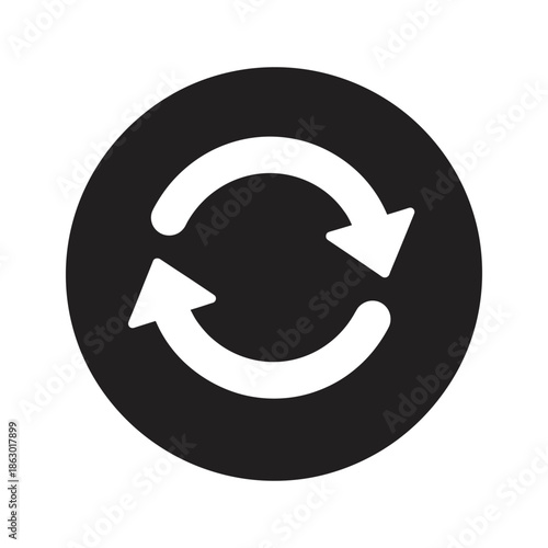 Refresh icon with circular arrows