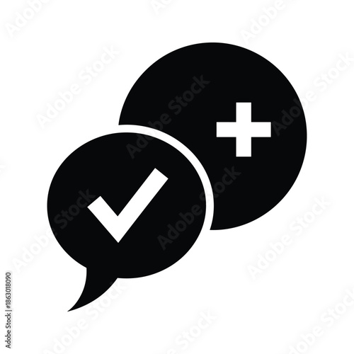 Positive feedback and approval symbol