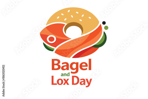 Minimal Geometric Bagel and Lox Symbol for Bagel and Lox Day