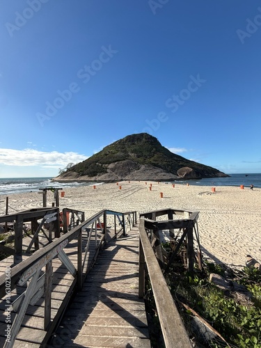 Praia no Recreio dos Bandeirantes no Rio de Janeiro