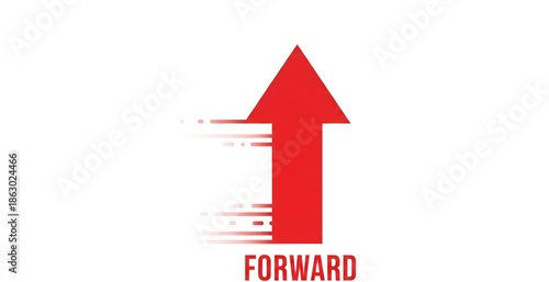 Free Download Red Arrow Indicating Forward Movement and Speed - GFXLoad