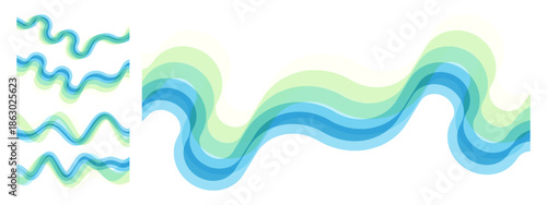 A sound wave or audio signal. An equalizer scale for recording or playback. Vector for brochure, banner, cover, postcard, flyer or presentation.