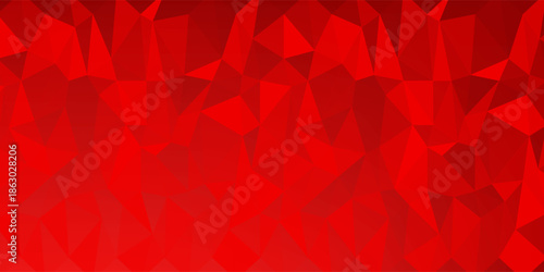 Mosaic abstract pattern ambience background texture. geometric low polygon red gradient design. Suitable for greeting, banners, page, surfaces, business, presentation, poster, display, advertisement