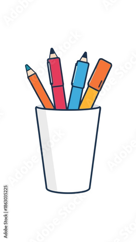 pencils in a box