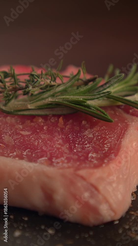 raw meat on a cutting board