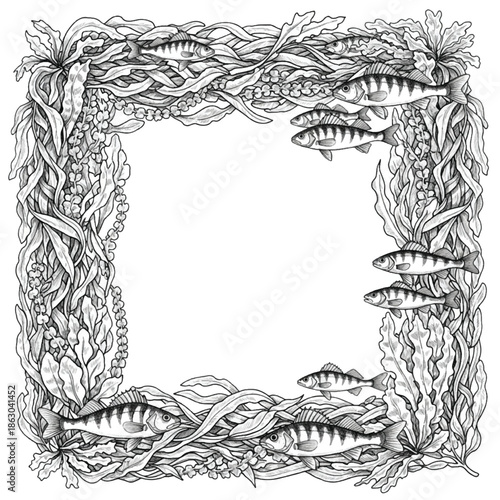 School of Fish Swimming Together.