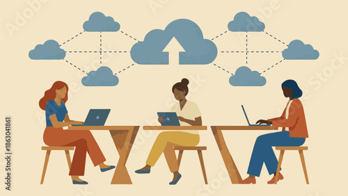 Women Working with Cloud Computing and Network Technology