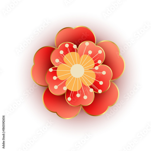 Festive decor elements for Lunar New Year