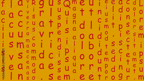Wallpaper Mural Binary Code on Yellow Background with Red Text. Abstract binary code displayed in red text on a yellow background, symbolizing technology, data, and digital systems. Torontodigital.ca