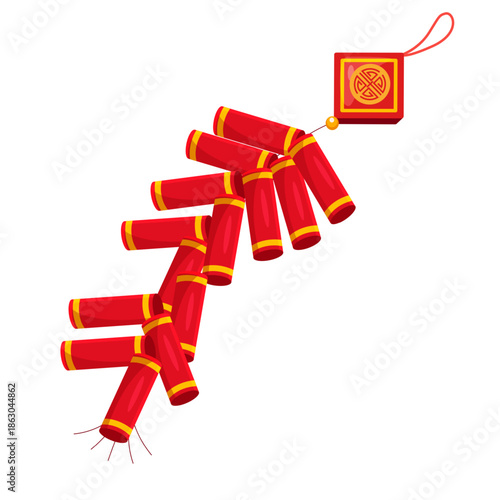 Festive decor elements for Lunar New Year