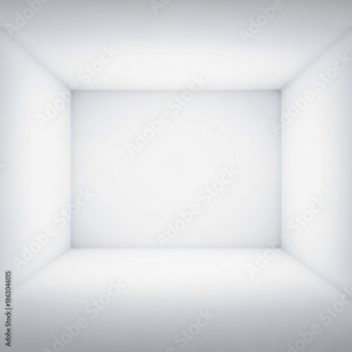 Wallpaper Mural Minimal White Empty Room Interior with Soft Light and Clean Perspective Torontodigital.ca