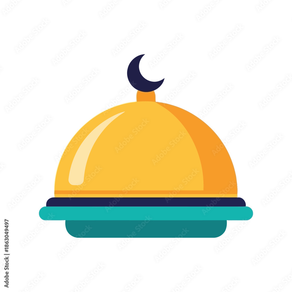 Fototapeta premium Elegant Food Serving Vector for Hospitality and Catering Services