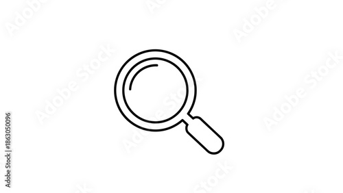 Magnifying glass icon illustration