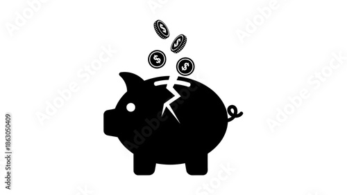 piggy bank with dollar sign
