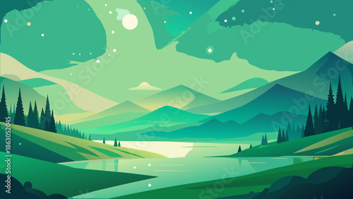 Abstract Spring Light Vector Background for Modern Websites