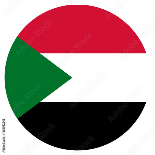 Free Download button flag of Sudan icon vector illustration sign  - GFXLoad