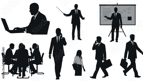 business people silhouettes