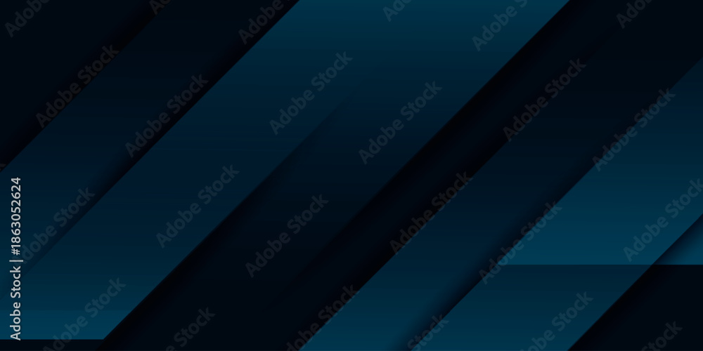 Fototapeta premium Dark blue background with overlapping diagonal gradient shapes. Modern and futuristic scratch style background concept for cover, brochure, certificate, website, and presentation. VOL. 5