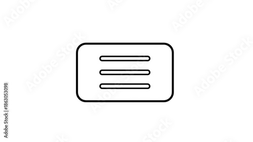 Simple menu icon design