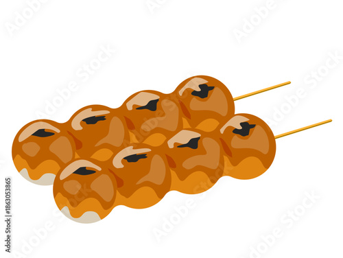 みたらし団子のイラスト / Mitarashi Dango Illustration