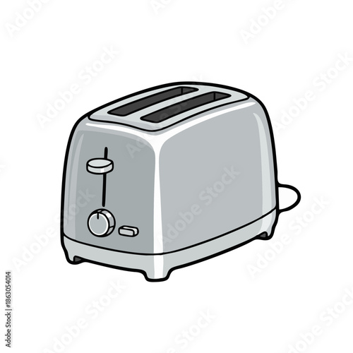 toaster isolated on white