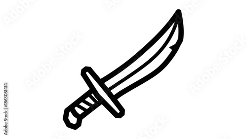 Simple illustration of a dagger