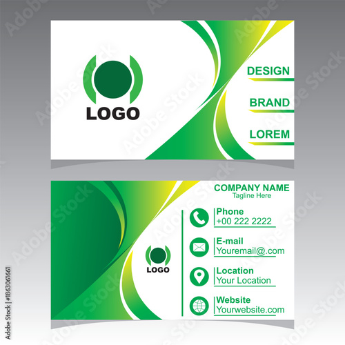 Professional Business Card Template Bundle with Modern Colorful Geometric Design