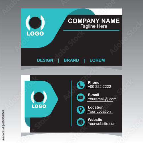 Professional Modern Business Card Template Bundle with Colorful Geometric Corporate Design