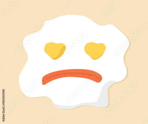 ghost fried egg illustration design