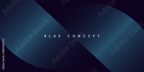 Minimalist deep blue premium abstract background with luxury geometric dark shapes.