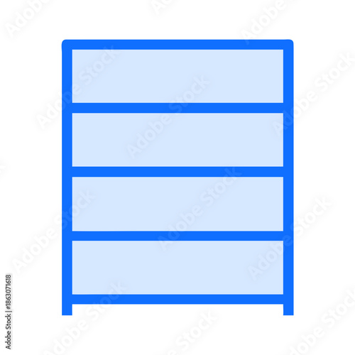 Warehouse Shelving Unit Icon