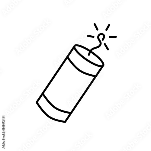 Exploding Dynamite Stick Illustration