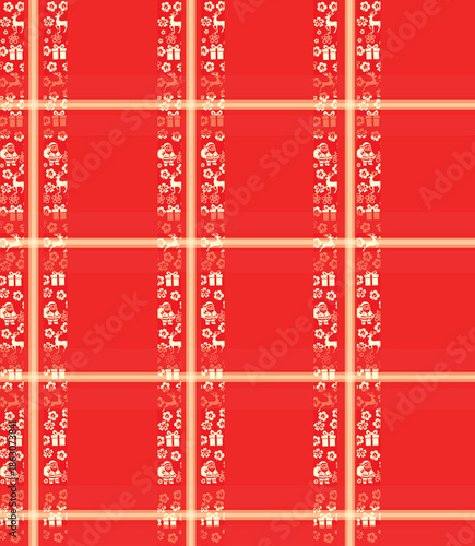 Christmas tartan pattern