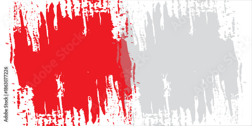 Patriotic of Poland flag in brush stroke effect on white background