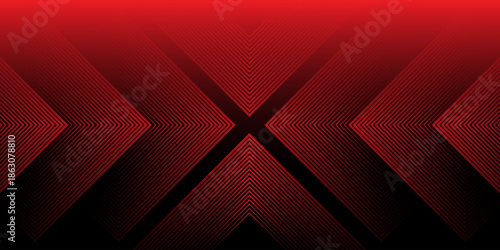 3D glowing red techno abstract background overlap layer on dark space with letter x effect decoration. Modern graphic design element future style concept for banner, flyer, card, or brochure cover