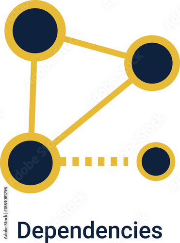 Dependencies icon, Task dependency icon