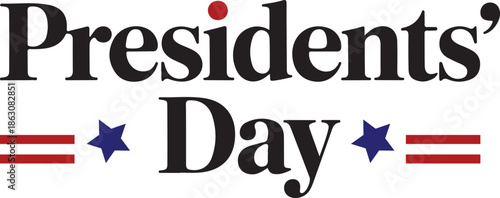 High-End Branding Typography for Presidents’ Day – Elegant Luxury Text Design with Presidential Tone