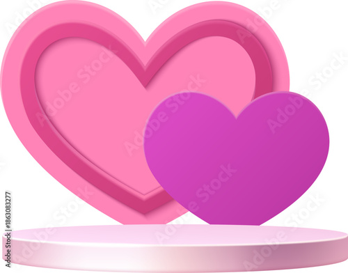 Hearts Pedestal