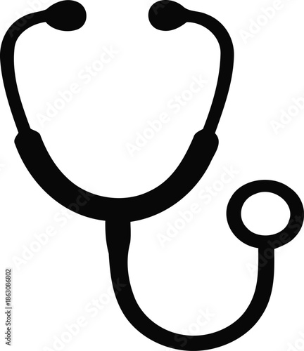 stethoscope medical equipment icon