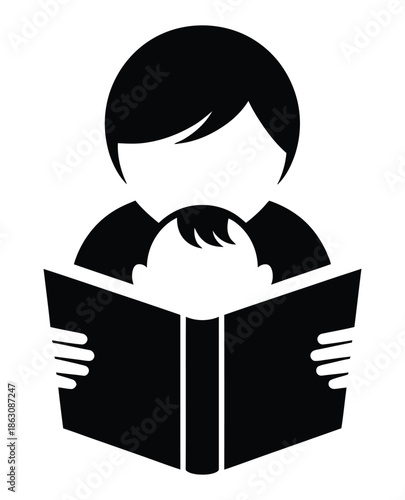 Mother and child engage in reading, promoting early learning and family.