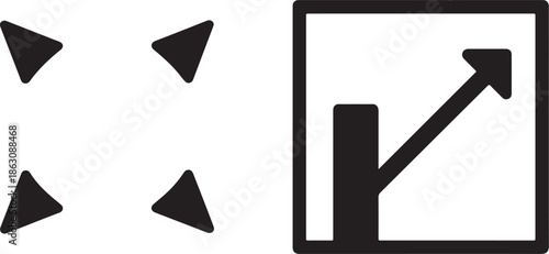Expand Corners Icon – Resize and Fullscreen Symbol